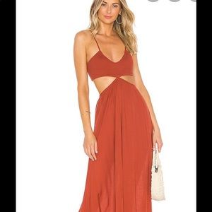 Indah innocence dress. In Rust